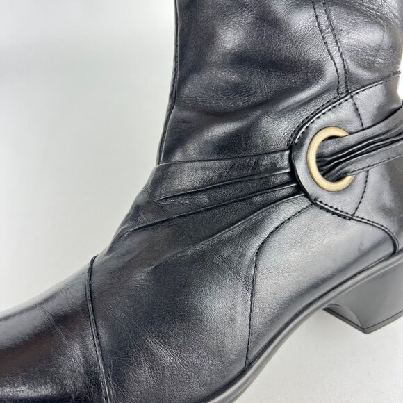 Clarks Black Heeled Boots - Picture 11 of 16